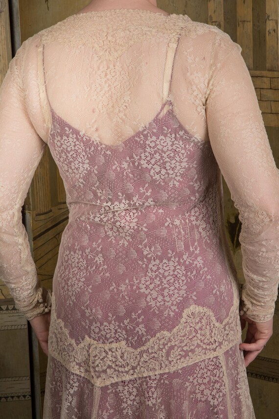 RESERVED 1920s Dress - Gossamer Sheer Vintage Late 20s Lace Dress With Long  Sleeves and Sleek Drop Waist, Perfect Wedding Bridal Look - Etsy