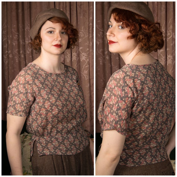 1920s Blouse - Casual Chich 20s Daywear Silk Blou… - image 1