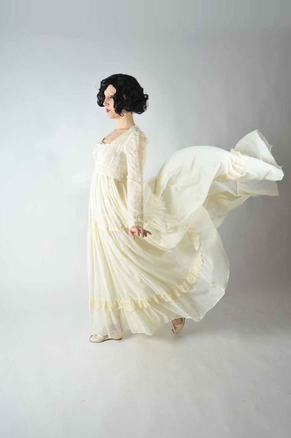 Reserved On Layaway Vintage 1970S Wedding Dress // Bridal Salon At Fab Gabs The Guinevere Gunne Sax