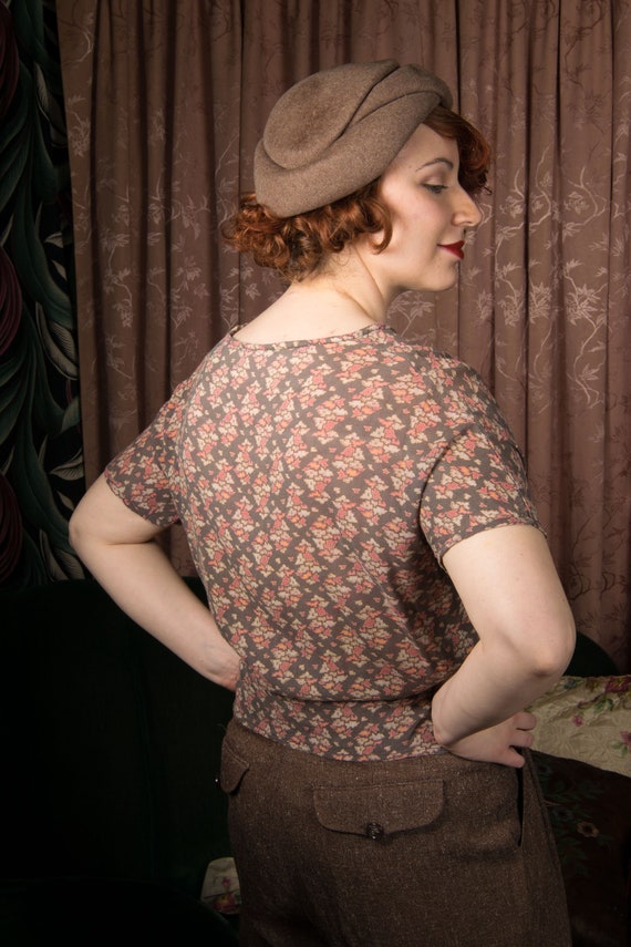 1920s Blouse - Casual Chich 20s Daywear Silk Blou… - image 8