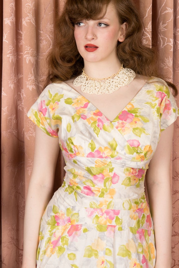 TAG SALE 1950s Dress - Gorgeous Vintage 50s Alix … - image 4