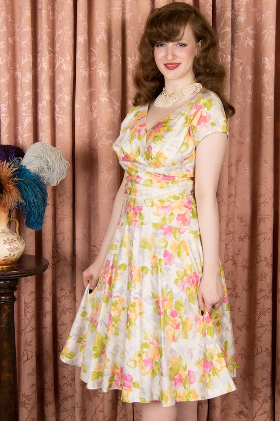 TAG SALE 1950s Dress - Gorgeous Vintage 50s Alix … - image 6
