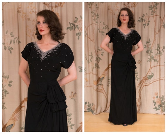 1940s Dress the Lacerta Gown Glamorous 