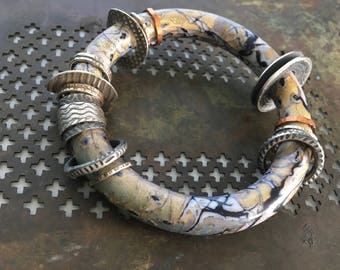 Mokume Gane Polymer Bracelet 2