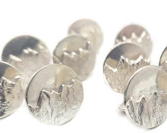 Bulk Discount for 5 or more Pairs Cuff Links - Mountains