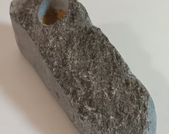 Hand carved American soapstone pipe 12082305