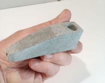 Hand carved American soapstone pipe 04202503