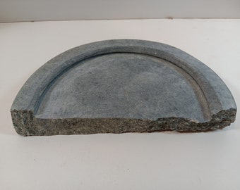 Soapstone tray with live ( rustic) edge.