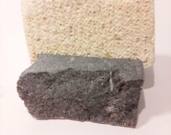 Rustic/ Live edge Soapstone sponge holder 07312403