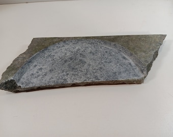 Soapstone tray with live ( rustic) edge.