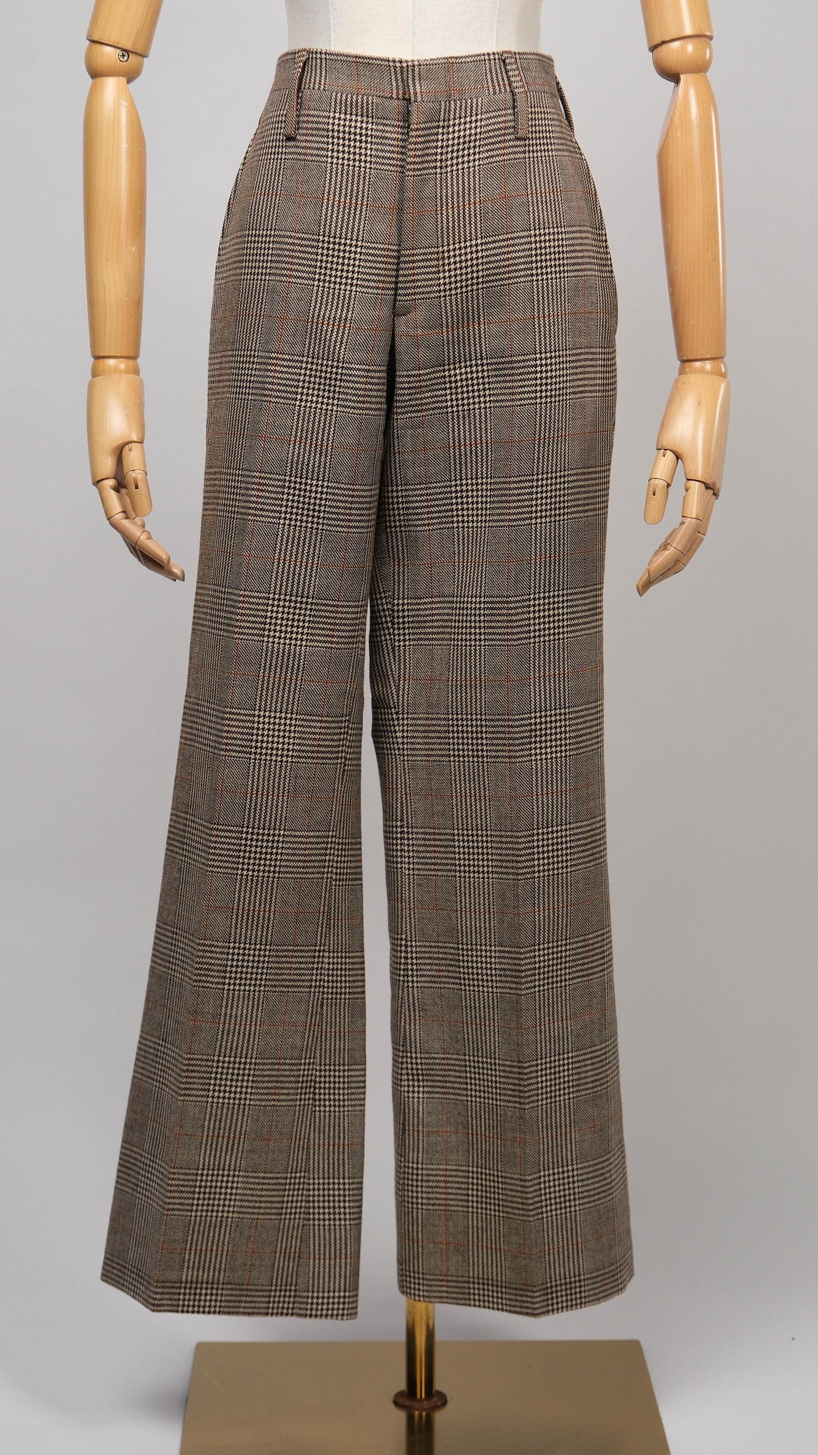70s Check Pants - Etsy Denmark