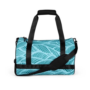 Light Blue Waves Gym Bag