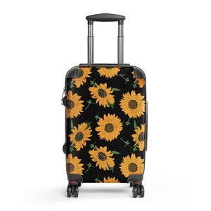 Sonnenblumen Muster Hartschalen Koffer