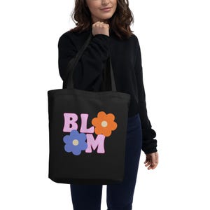 Retro Bloom Eco Tote Bag