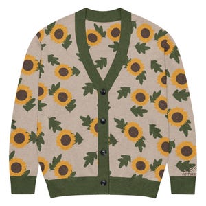 Sunflowers Knitted Cardigan
