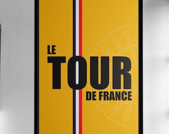 Poster del Tour de France, regalo per gli appassionati di sport (download digitale)