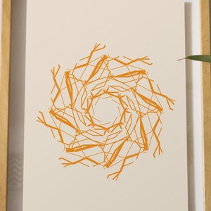 Sunshine Abstract Art Print: Minimalist Home Decor (Digital Download)
