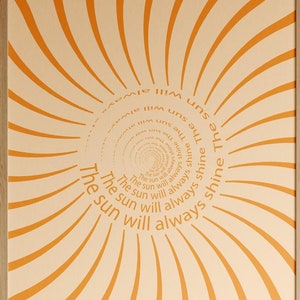 Minimalist Sun Wall Art, sunshine wall art, shiny sun home decor print, printable wall art, Sunrise screenprint, digital print sunshine