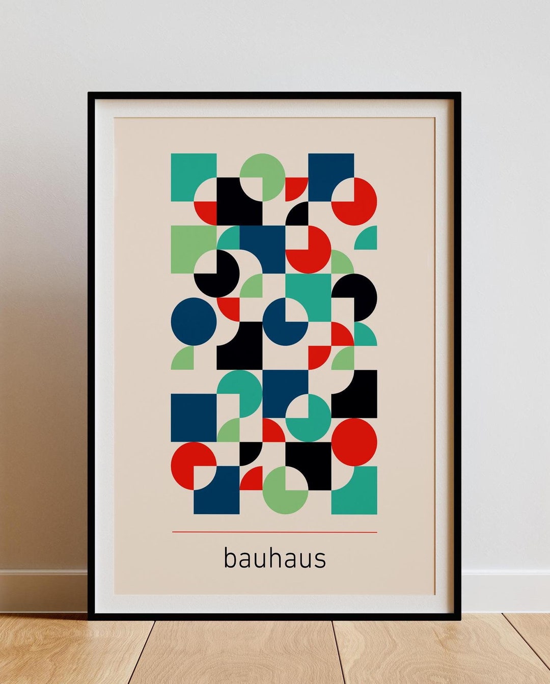 Bauhaus Geometric Art Print: Mid Century Modern Wall Decor (digital ...