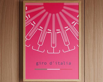 Giro D'Italia Poster, Cycling Art Print (Digital Download)