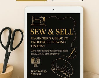 Sewing on Etsy: Beginner's Guide eBook + Worksheets (Digital Download)