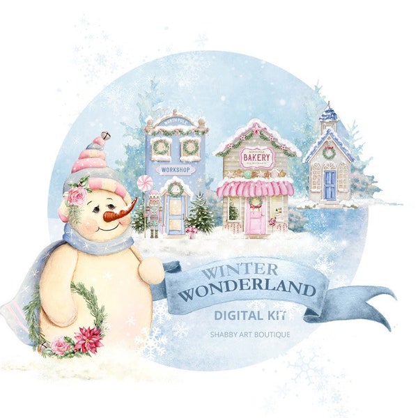 Letter (USA) ~ Winter Wonderland Digital Kit