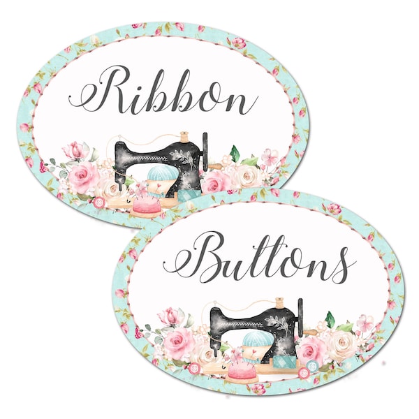 Printable Craft Room Labels