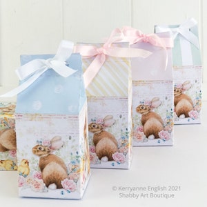 Easter Bunny Mini Milk Carton Gift Box