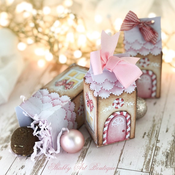 Lettre US Boîtes-cadeaux en carton de lait Gingerbread House -  France