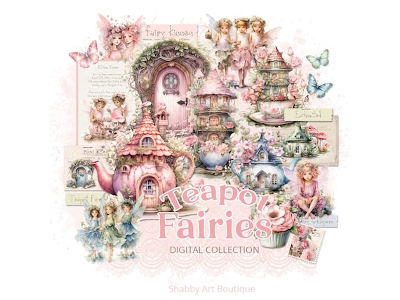 Letter (USA & Canada) - Teapot Fairies Digital Kit