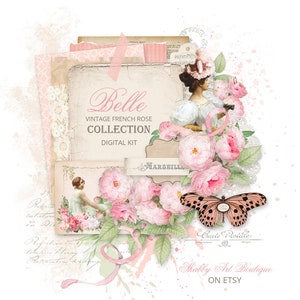 Carta de EE. UU.: Belle ~ Colección Vintage French Rose