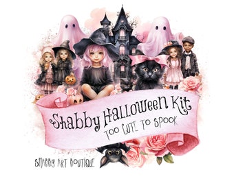 A4 - Shabby Halloween Digital Kit