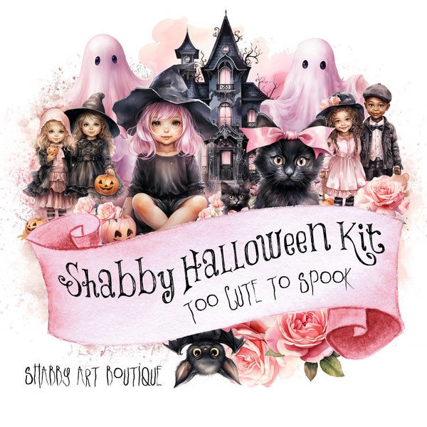 A4 - Shabby Halloween Digital Kit