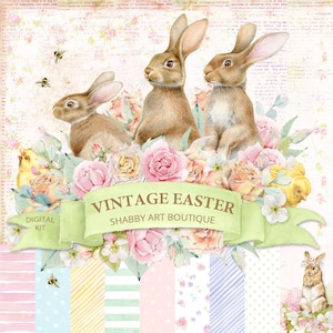A4 - Vintage Easter Kit