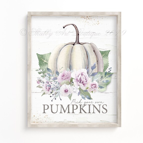Pumpkin Printable Art | Etsy