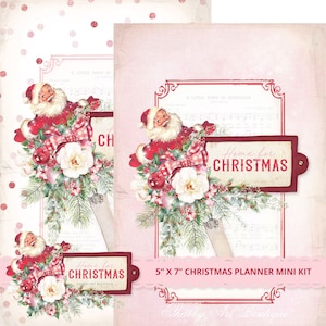 Stampa e realizza: kit agenda natalizia da 5" x 7".