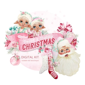 A4 ~ Kit digital navideño dulce y desgastado