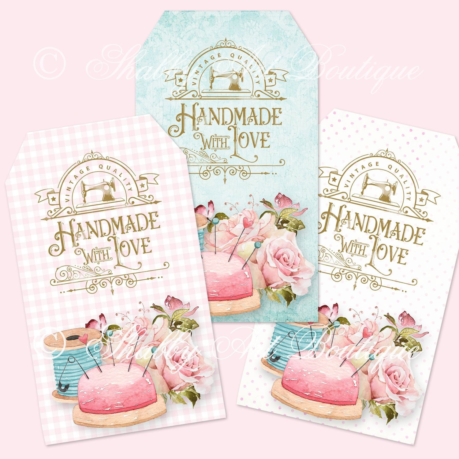 Printable Handmade With Love Tags Perfect for Gift Giving - Etsy