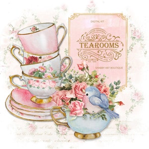 A4 - Kit numérique Rose Garden Tearooms