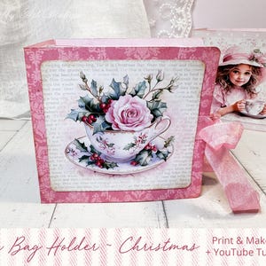 Print & Make Weihnachten Teebeutelhalter - A4 und Letter