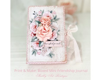 Print & Make: Boxed Mini Friendship Journal  (A4 and Letter size)