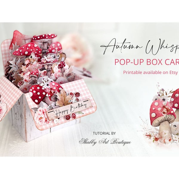 Print & Make: Autumn Whispers Pop-up Box Karte (A4 und Letter)