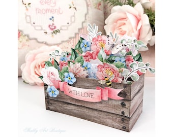 Wydrukuj i zrób ~ Kartka typu „flower box pop-up” (format Letter i A4)