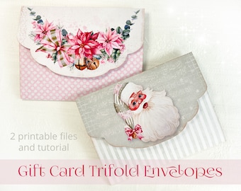 Print & Make: Gift Card Trifold Envelopes (A4 and Letter size)
