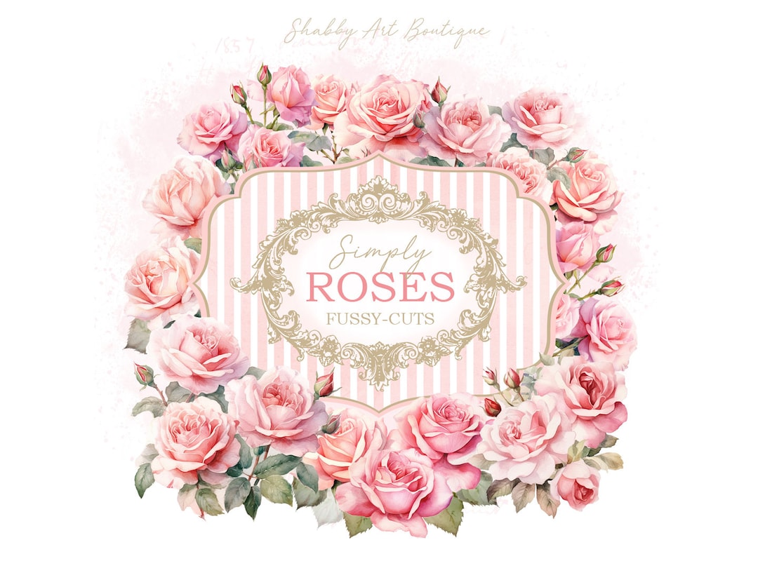 Simply Roses Fussy-cuts ~ (A4 and Letter) - Etsy