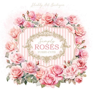 Simply Roses Fussy-cuts ~ (A4 y Carta)
