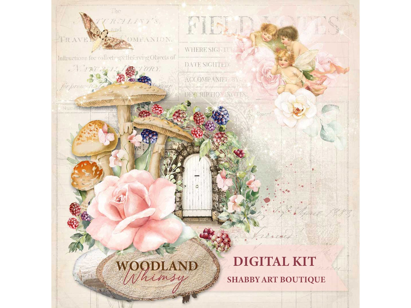 A4 ~ Woodland Whimsy Digital Kit
