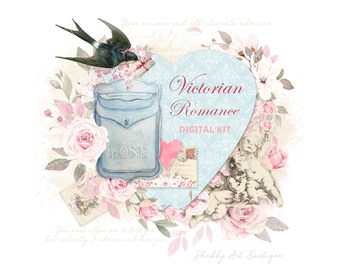 Letter (USA) - Victorian Romance Digital Kit