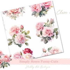 Simply Roses Fussy-cuts ~ (A4 and Letter) - Etsy