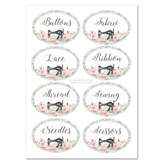Printable Craft Room Labels